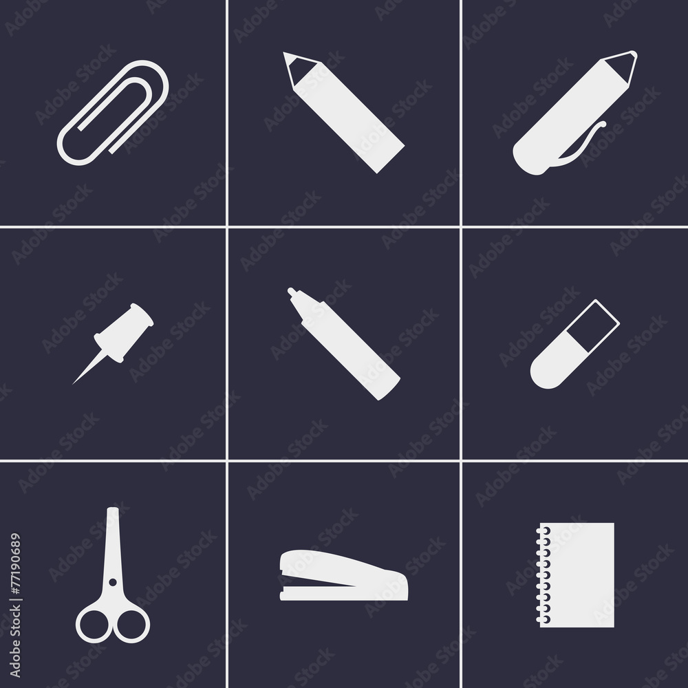 office accessories icons office accessories icons
