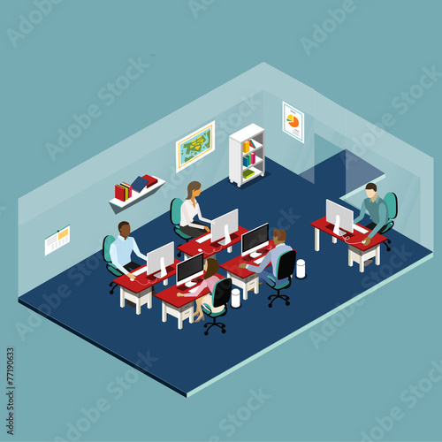Isometric Office People