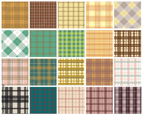 Plaid seamless patterns