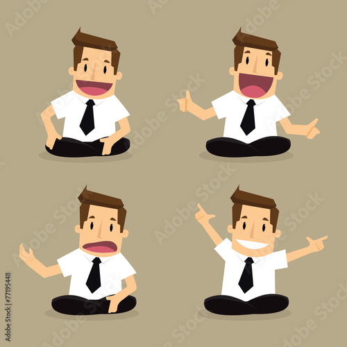 businessman seat set