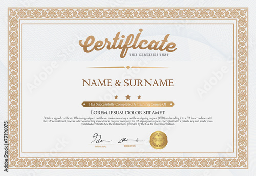 Certificate of Completion Template