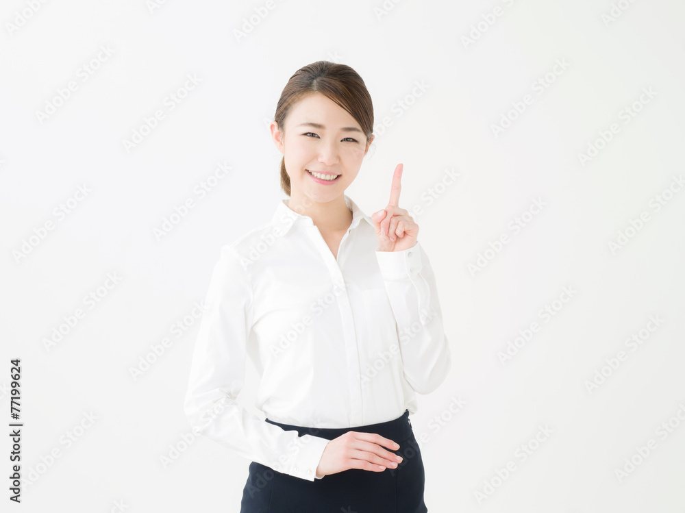 指差すビジネスウーマン