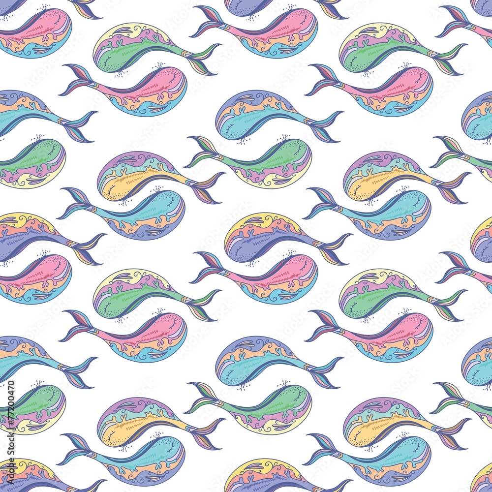 Yin yang whale pattern Yin yang whale pattern