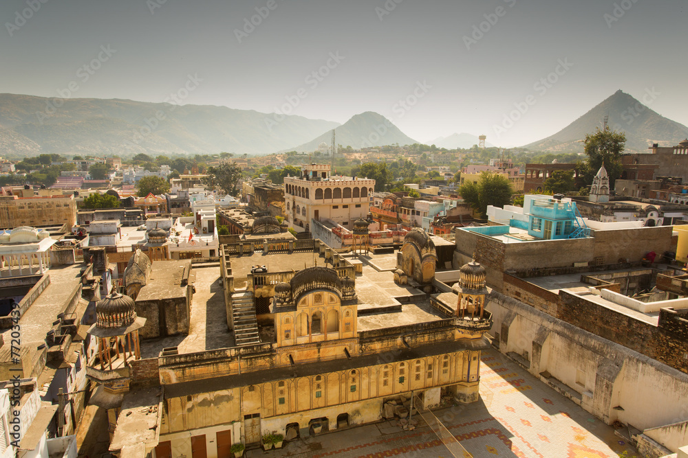 View of Pushkar City, India