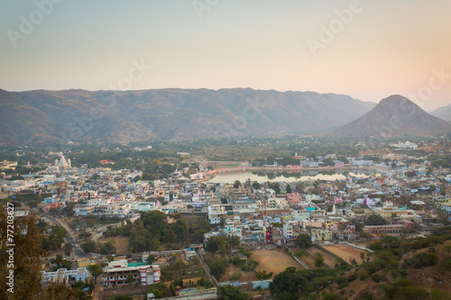 Sunset in Pushkar City, India © danmir12
