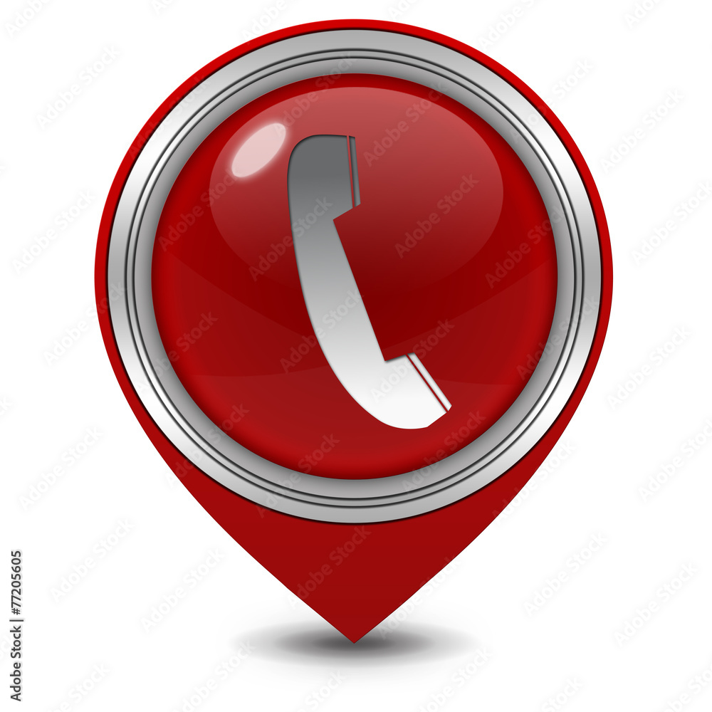 phone pointer icon on white background phone pointer icon on white background