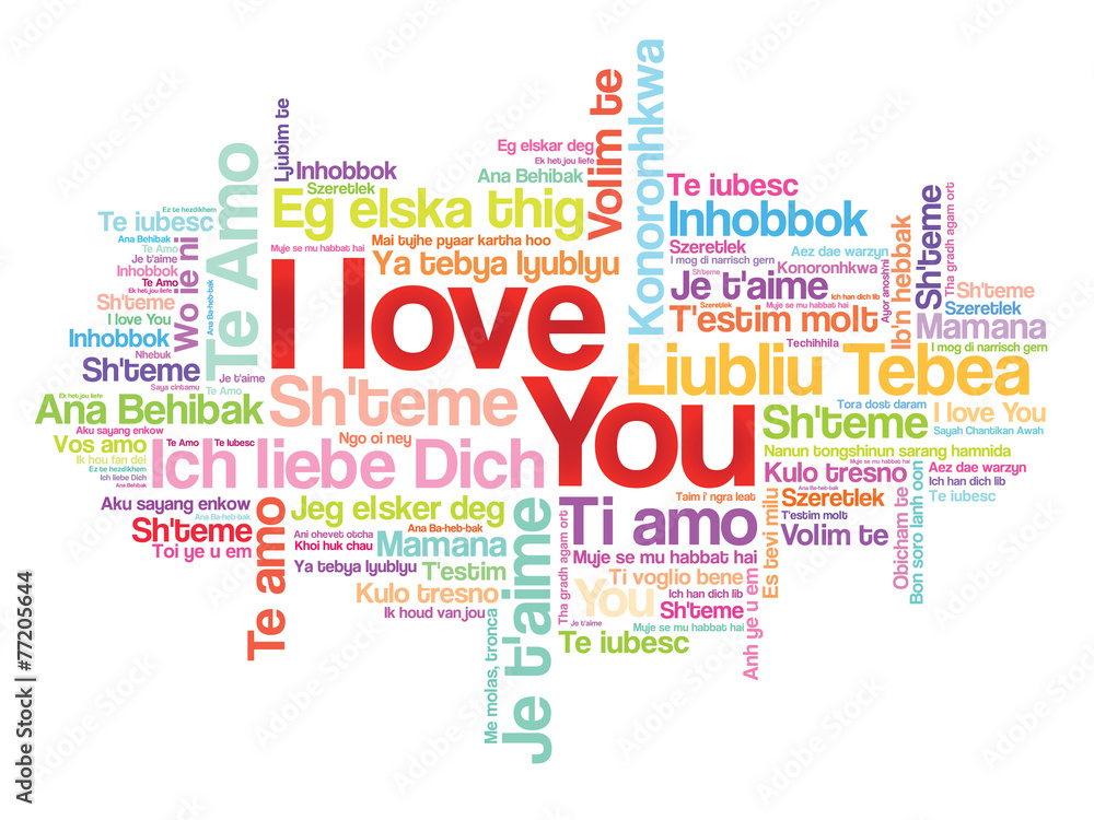 Fototapeta premium Love words 