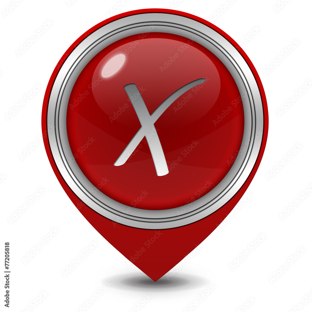 Obraz premium check pointer icon on white background