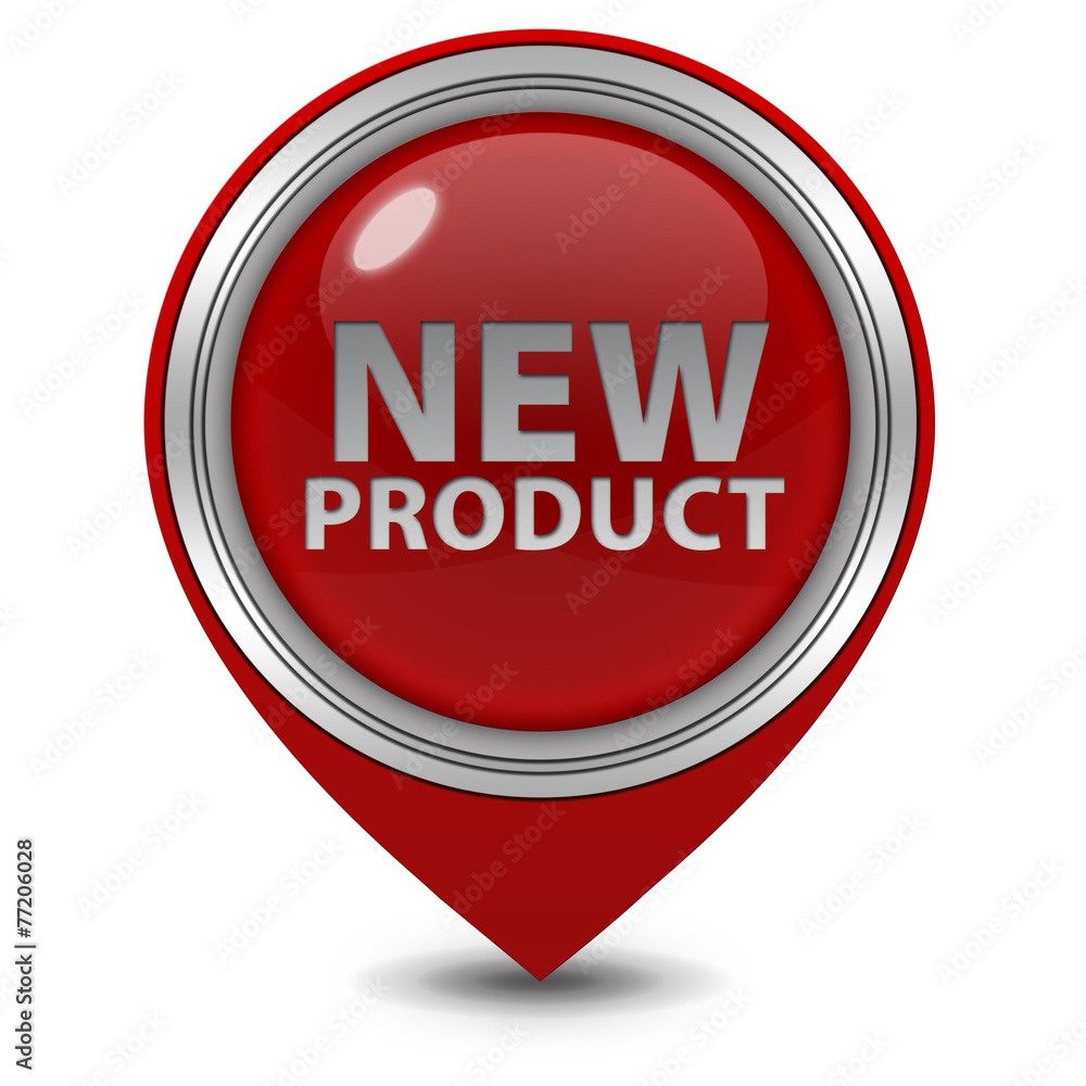 new product pointer icon on white background new product pointer icon on white background