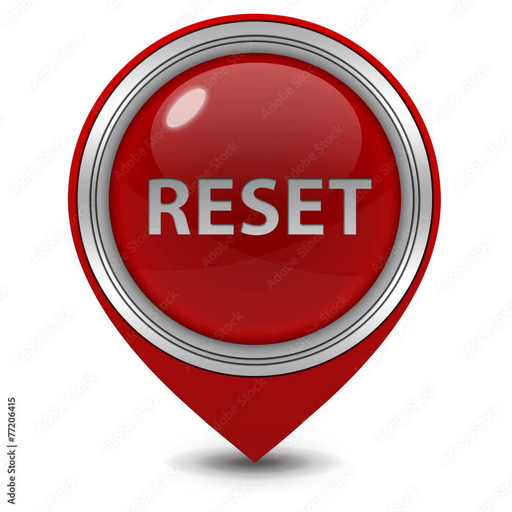 reset pointer icon on white background reset pointer icon on white background