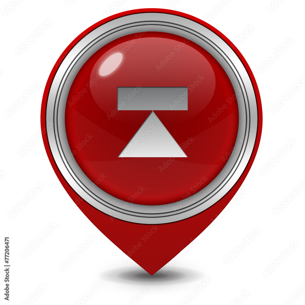 eject pointer icon on white background eject pointer icon on white background
