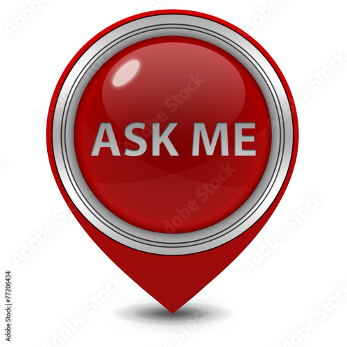 ask me pointer icon on white background Free Download ask me pointer icon on white background - GFXLoad
