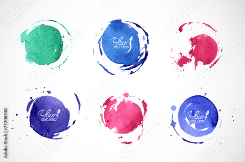 Watercolor circles