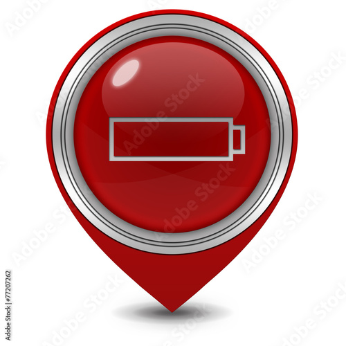 Free Download battery pointer icon on white background - GFXLoad