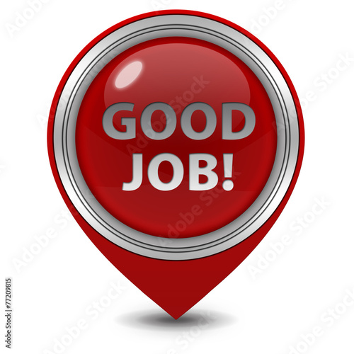 Free Download Good job pointer icon on white background - GFXLoad