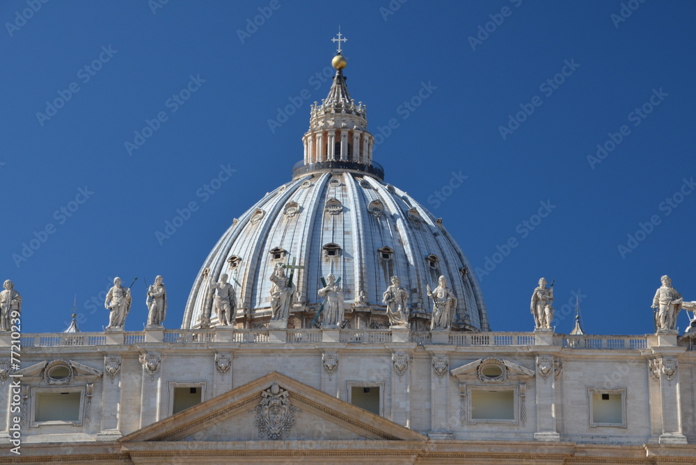Saint Peter's Basilica Dome in Rome