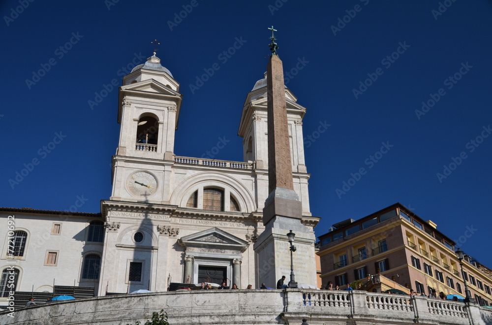 Church of Trinità dei Monti with 