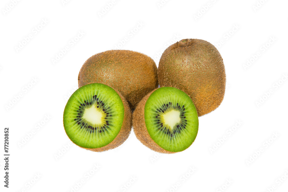Obraz premium Kiwi fruit isolated on white background