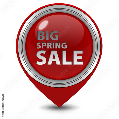 Free Download Spring sale pointer icon on white background - GFXLoad