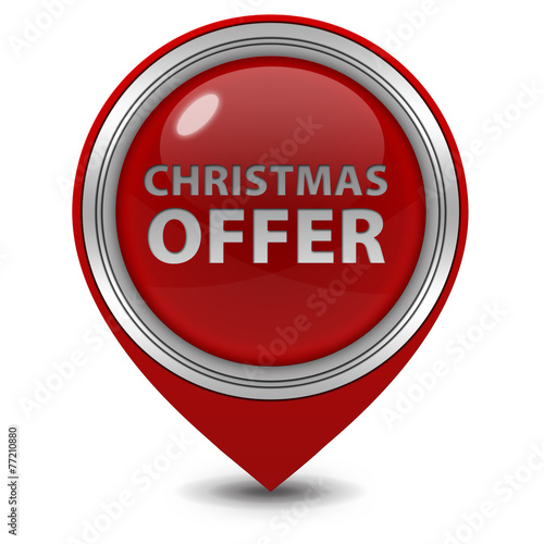 Christmas offer pointer icon on white background Free Download Christmas offer pointer icon on white background - GFXLoad