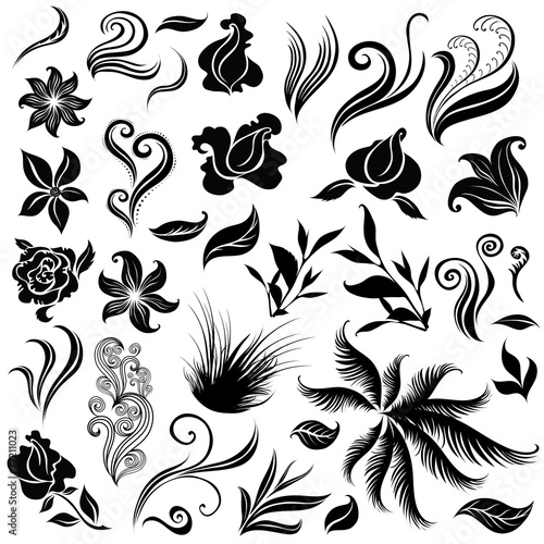 Floral design elements