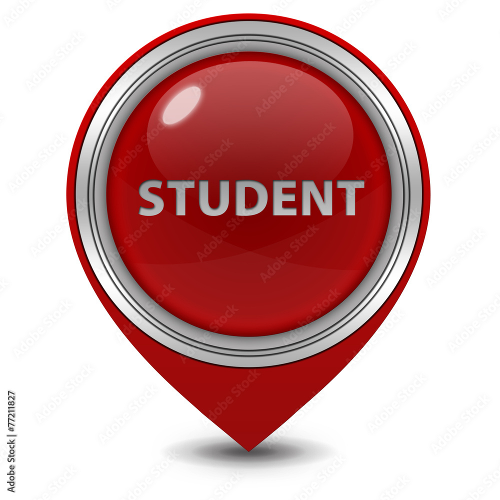studnet pointer icon on white background studnet pointer icon on white background