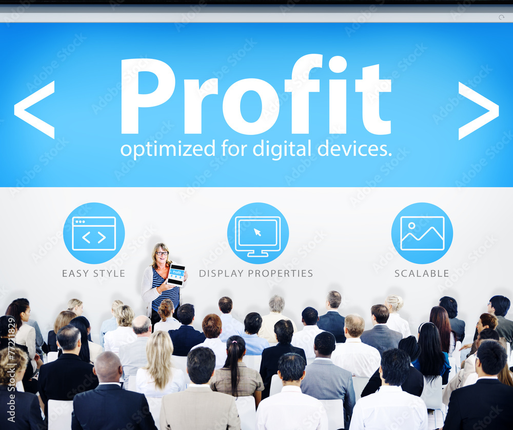 Business People Profit Web Design Seminar Concept