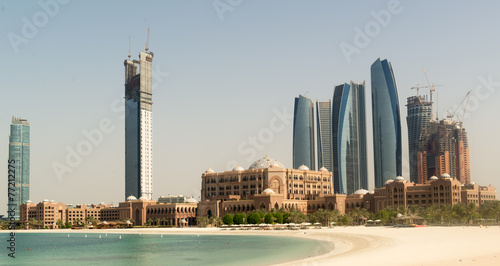 Abu Dhabi skyline under construction