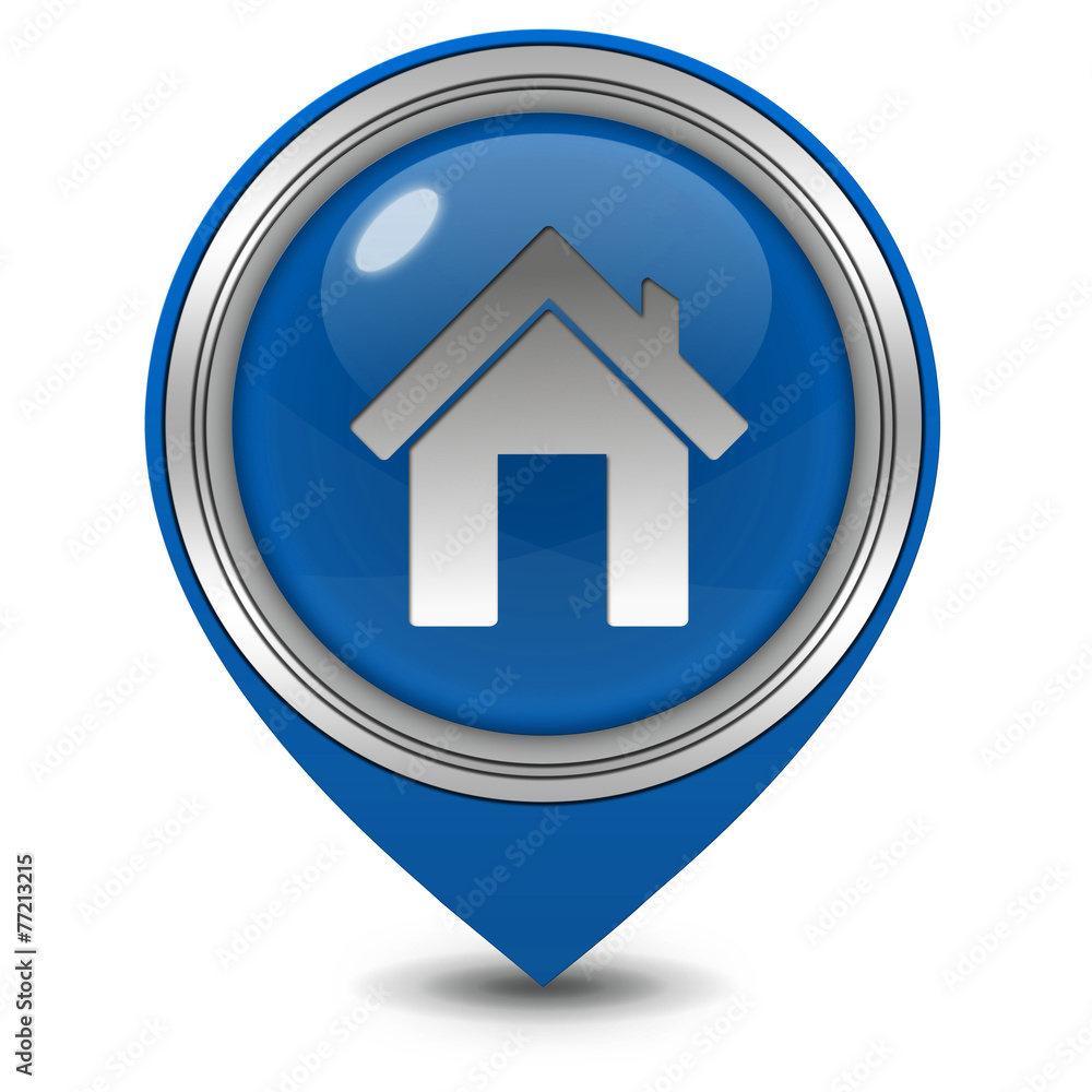 Fototapeta premium home pointer icon on white background