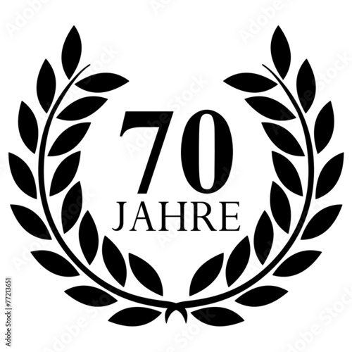 Lorbeerkranz. 70 jahre jubiläum