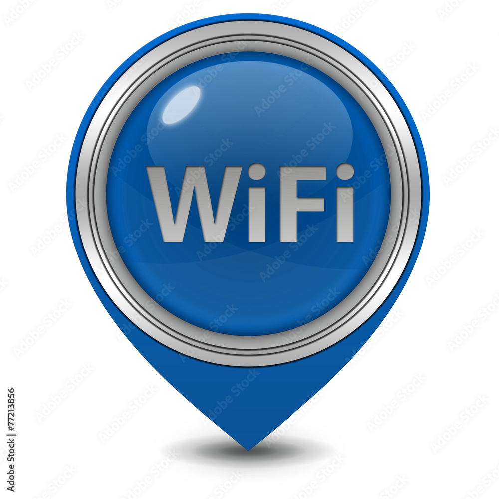 wifi pointer icon on white background wifi pointer icon on white background