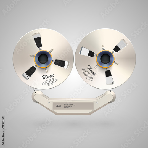Vector metal music bobine