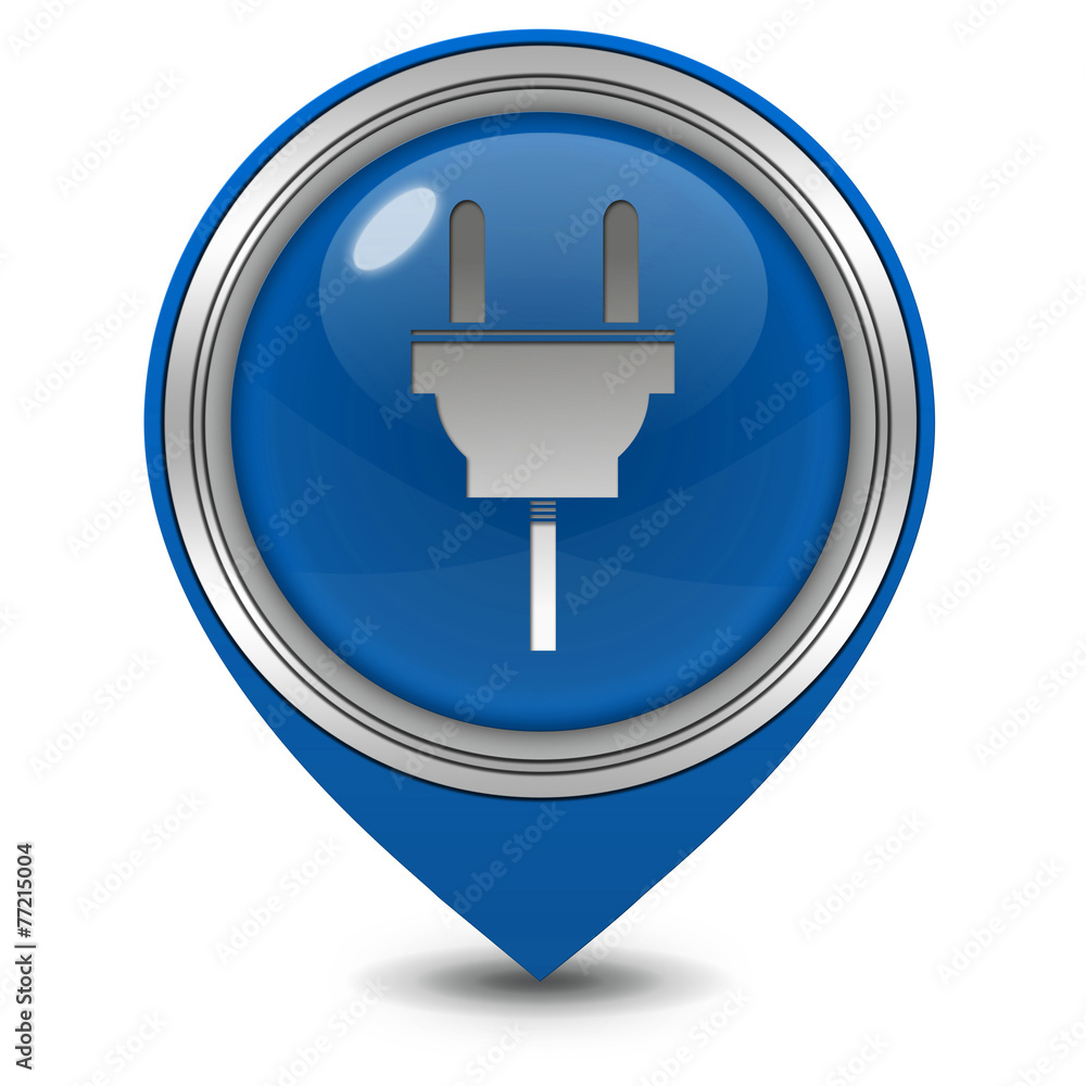 power pointer icon on white background power pointer icon on white background