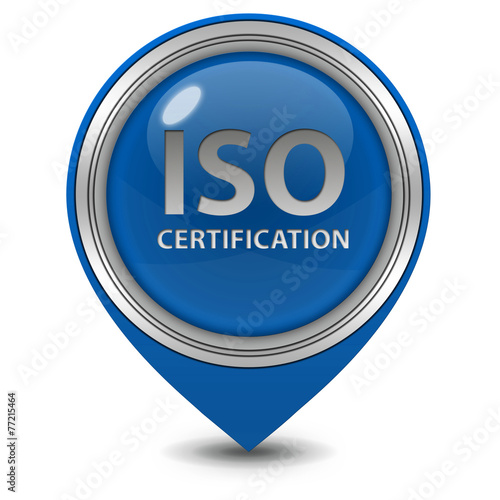 Iso certification pointer icon on white background Free Download Iso certification pointer icon on white background - GFXLoad