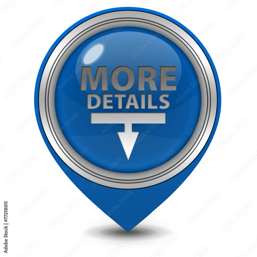 More details pointer icon on white background More details pointer icon on white background