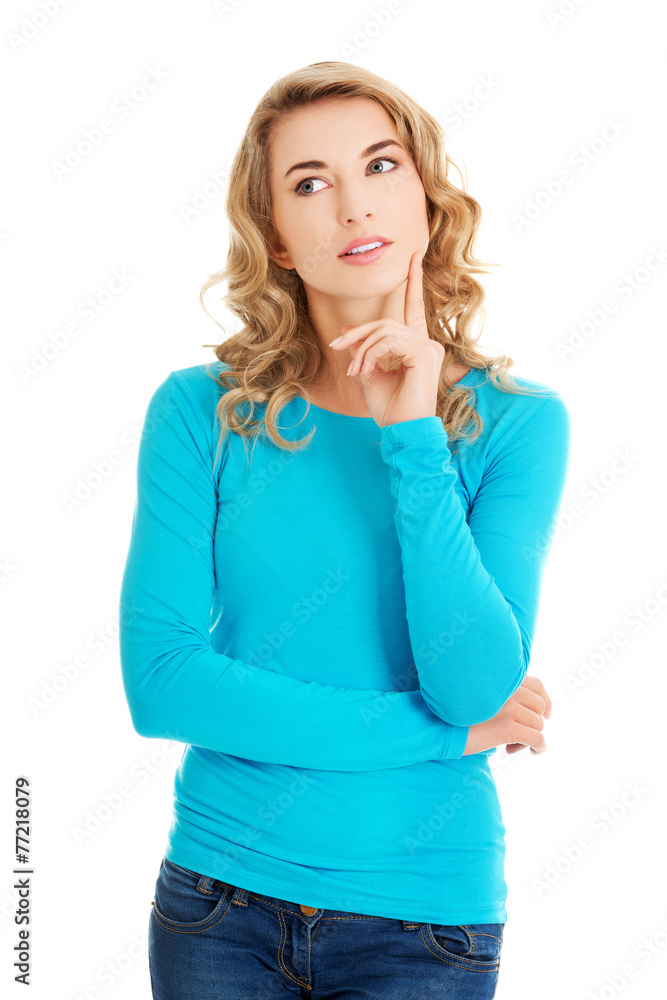 Portrait of an attractive fashionable young woman Portrait of an attractive fashionable young woman