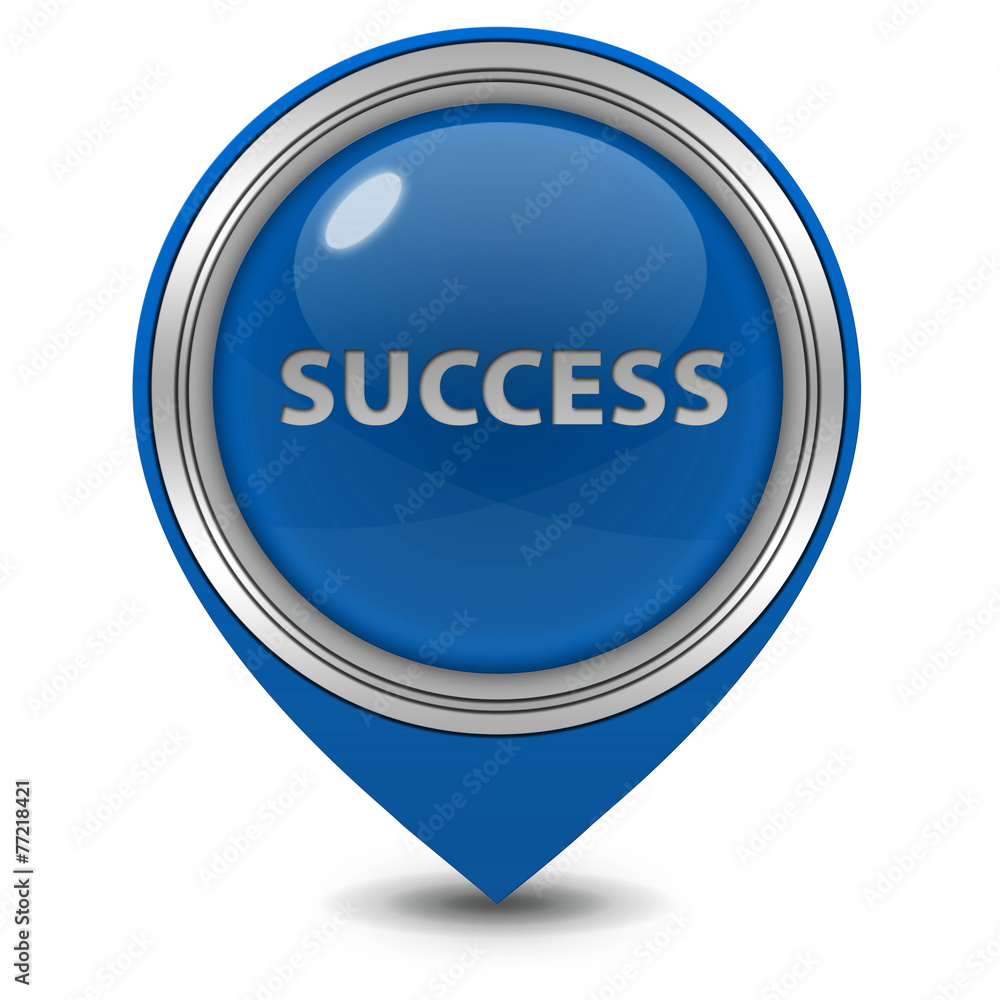 Success pointer icon on white background Success pointer icon on white background