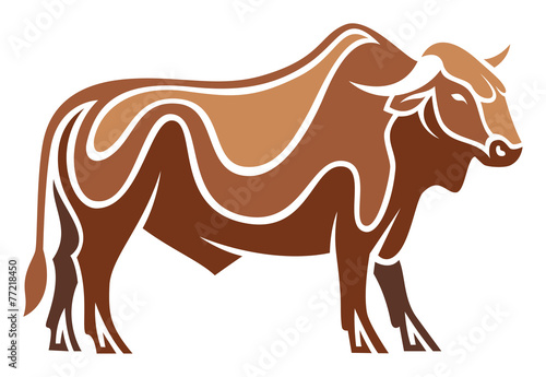Stylized Cow - Afrikaner Cattle