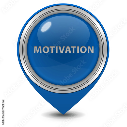 Motivation pointer icon on white background