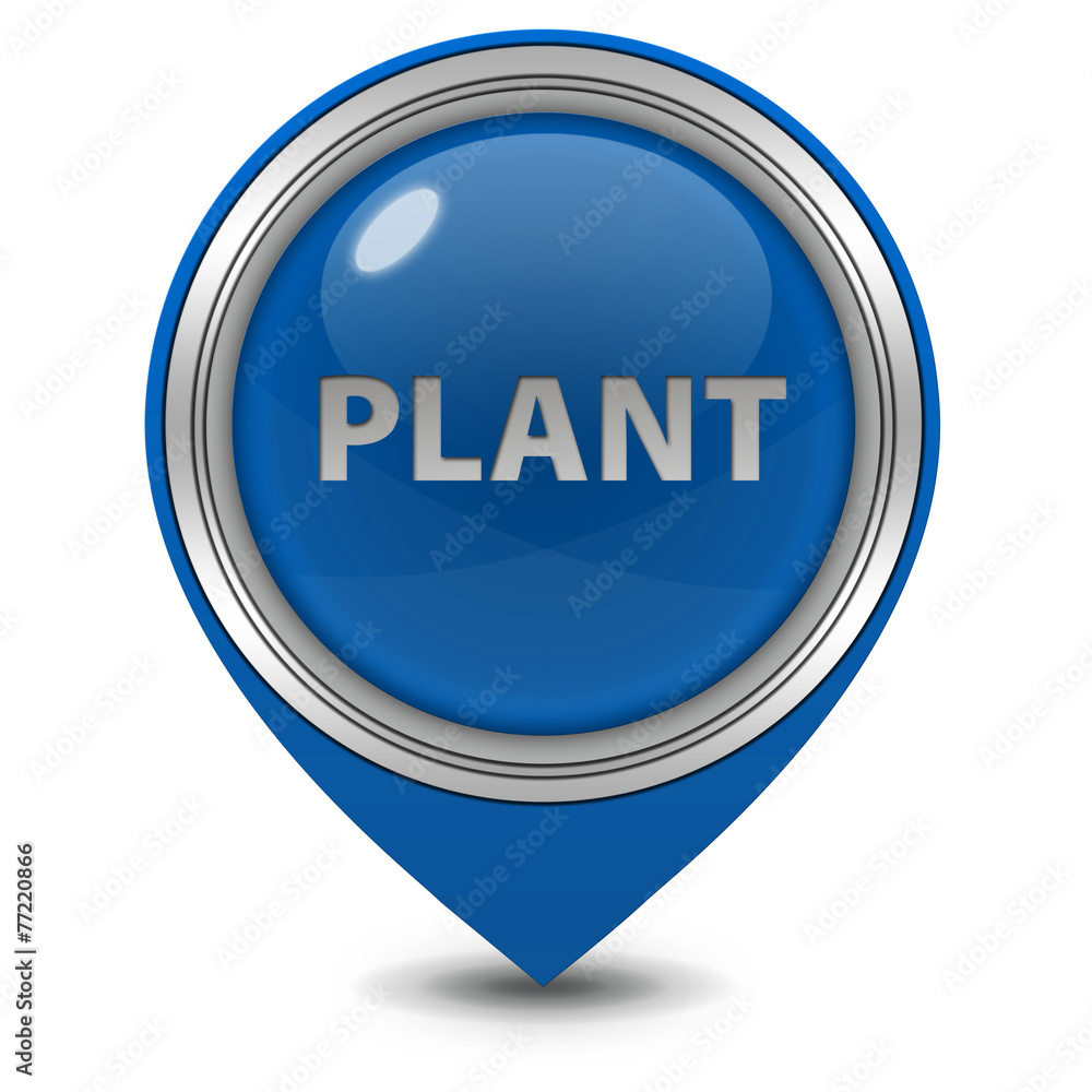 Plant pointer icon on white background Plant pointer icon on white background