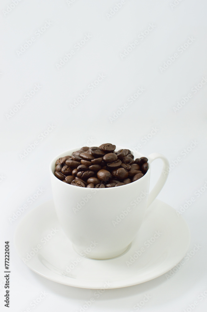 Cup of coffee beans Cup of coffee beans