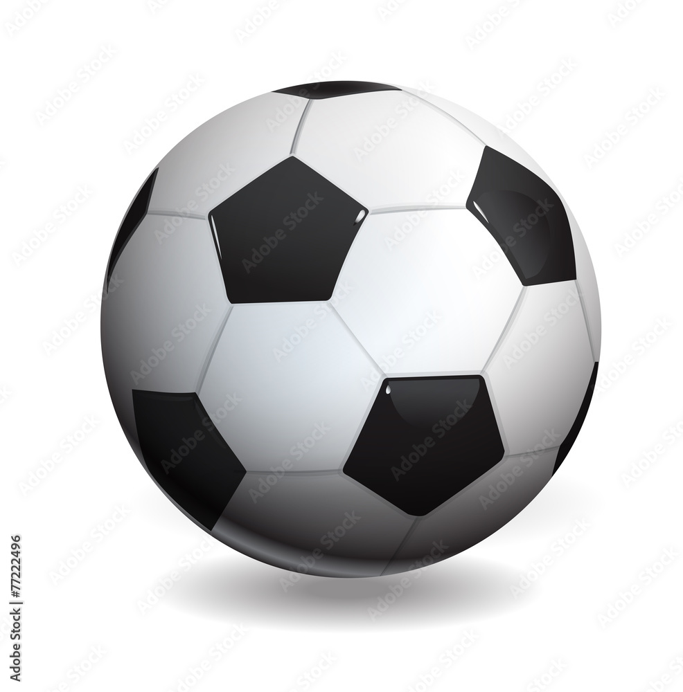 soccer ball isolated on white, vector illustration soccer ball isolated on white, vector illustration