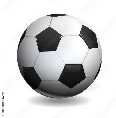 soccer ball isolated on white  vector illustration