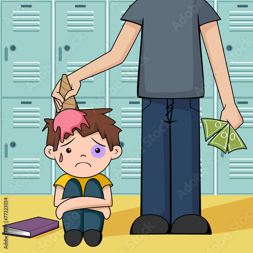 Bullying, vector illustration