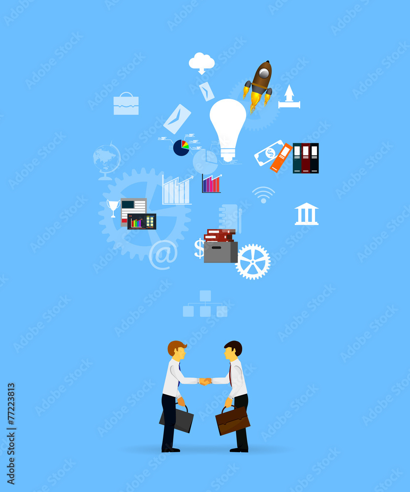 Business concept of teamwork Business concept of teamwork