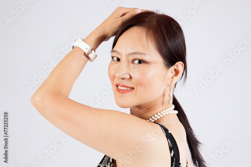 Asian woman with a happy smile
