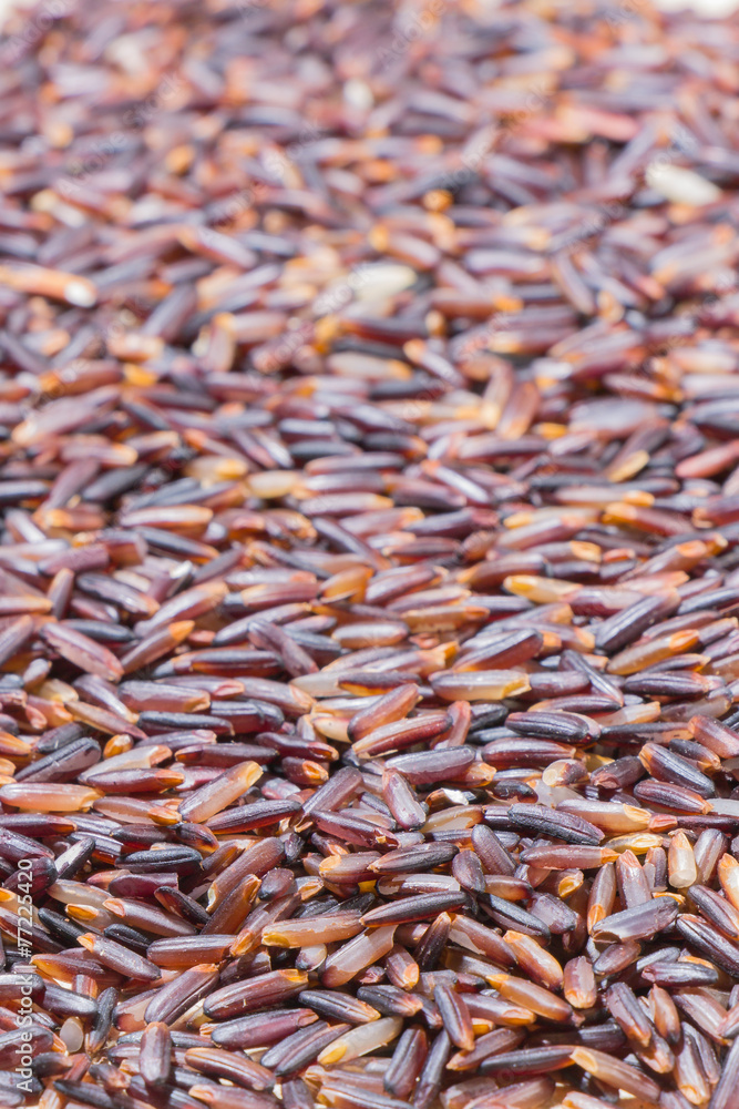 Close-up brown rice background Close-up brown rice background
