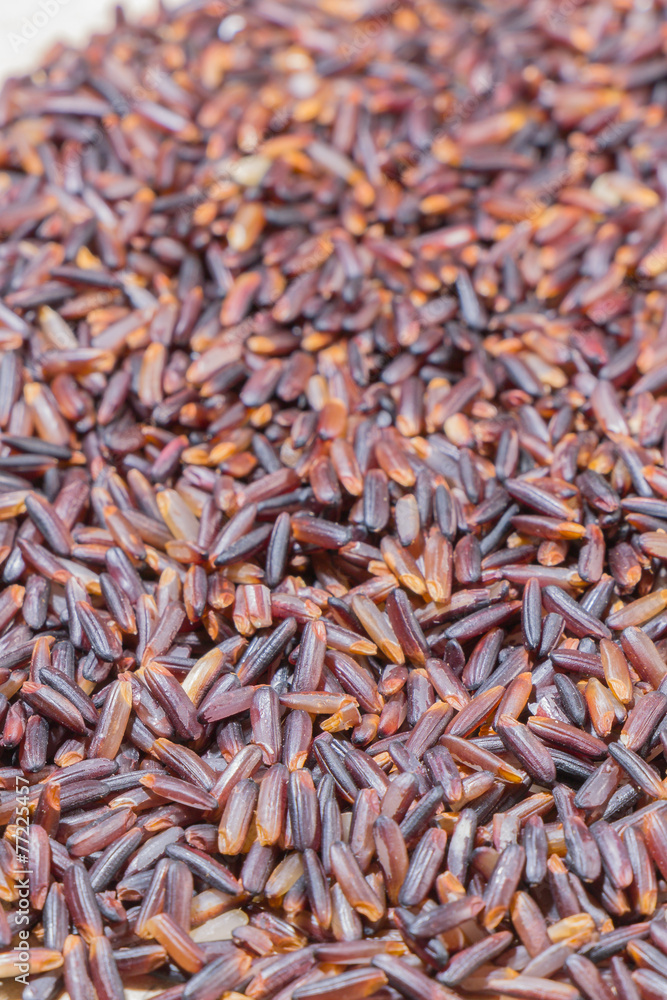 Close-up brown rice background Close-up brown rice background