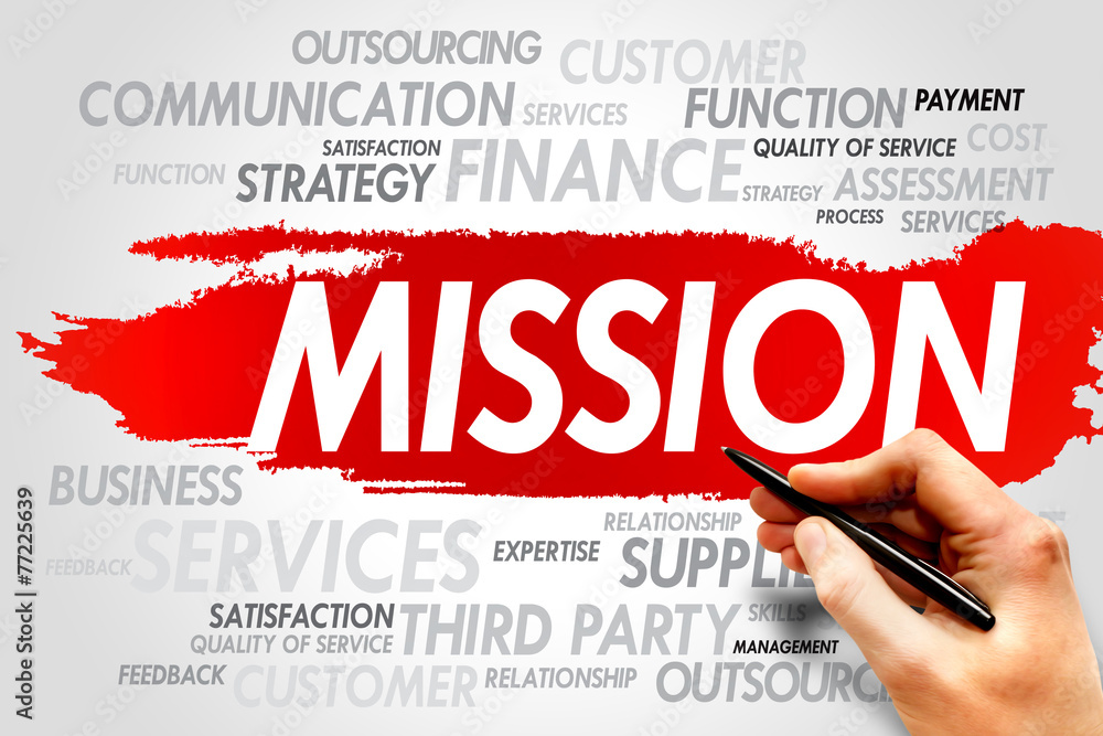 MISSION word cloud, business concept MISSION word cloud, business concept