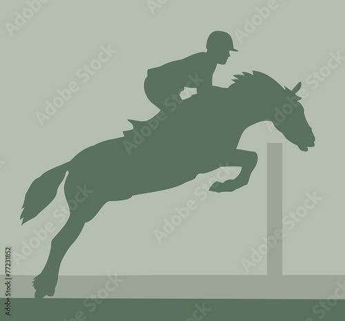 showjumper silhouette